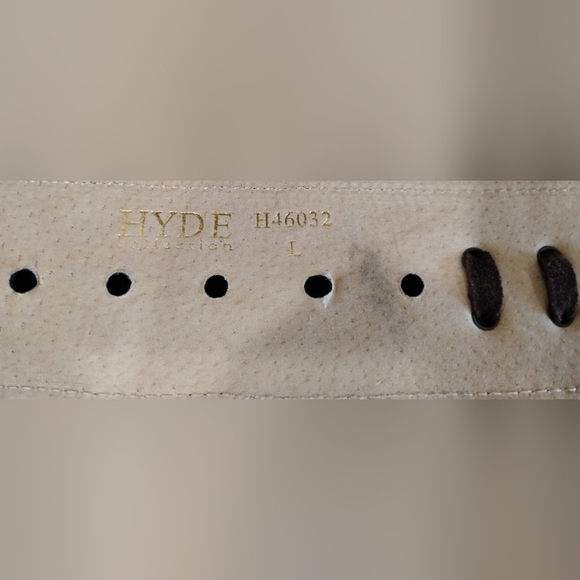 LARGE HYDE COLLECTION LEATHER BELT main image 7